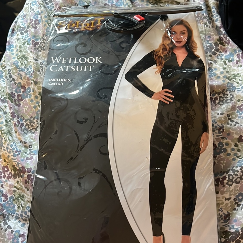 Wet look catsuit spirit Halloween XS